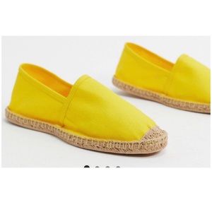 Men Rule London Austin Espadrille Yellow 10 NWT